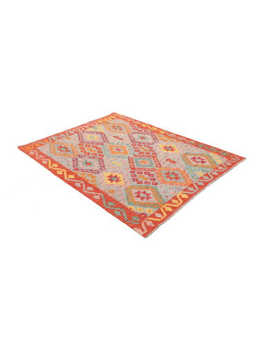 Kilim 129x168 Cm Kilim Afghanistan Lana Cardata A Mano