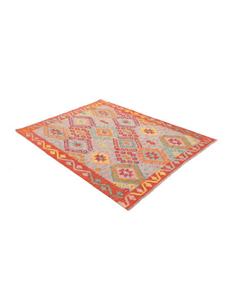 Kilim 129x168 Cm Kilim Afghanistan Hand-carded Wool