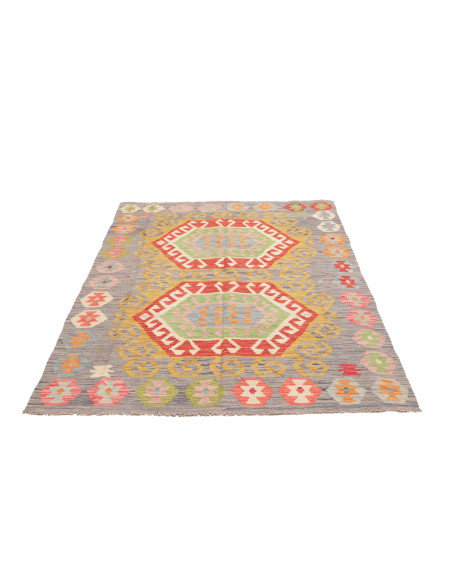 Kilim 126x185 Cm Kilim, Afghanistan, Lana Cardata A Mano