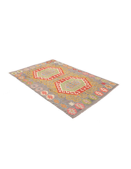 Kilim 126x185 Cm Kilim, Afghanistan, Hand-carded Wool (warp: