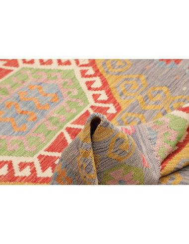 Kilim 126x185 Cm Kilim, Afghanistan, Lana Cardata A Mano