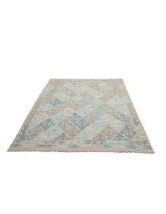 Kilim 152x208 Cm Afghan Kilim In Hand-carded Wool 2