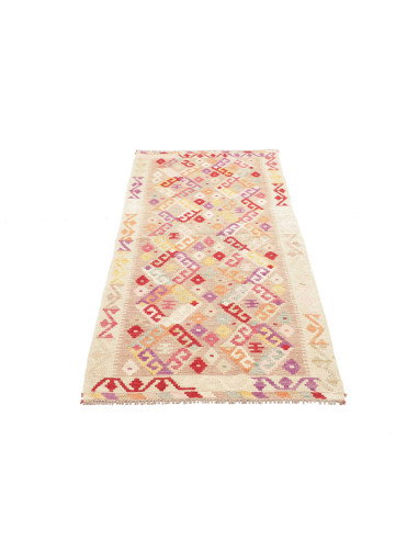 Kilim 79x190 Cm Kilim Afghanistan Lana Cardata A Mano Cotone