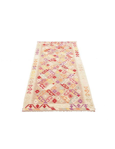 Kilim 79x190 Cm Kilim Afghanistan Lana Cardata A Mano Cotone