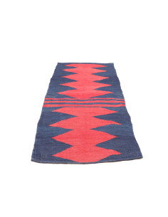 Tappeto Kilim Vintage Persia 88x217 Blu Indaco 2