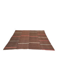 Rug Kilim Vintage Persia 173x174 Dark Brown Tea 2