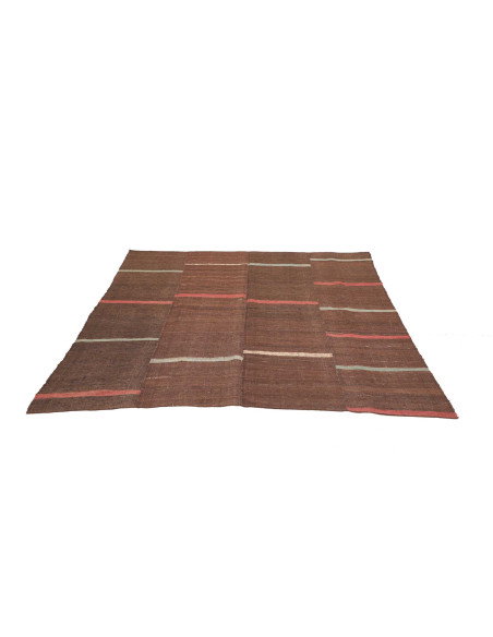 Rug Kilim Vintage Persia 173x174 Dark Brown Tea