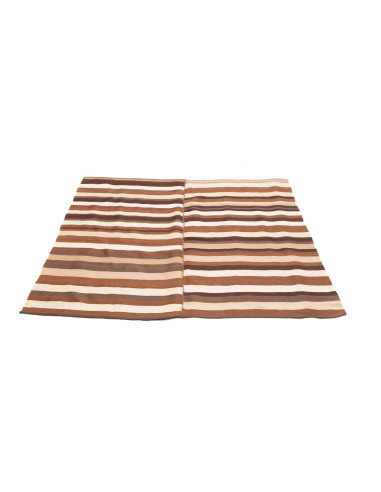 Rug Kilim Vintage Persia 135x136 Brown Cream
