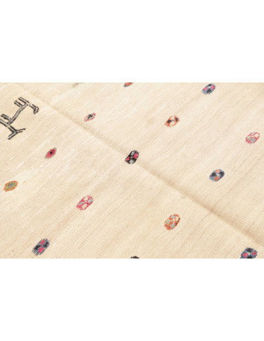 Tappeto Kilim Vintage Persia 110x126 Avorio Ros