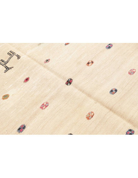 Rug Kilim Vintage Persia 110x126 Ivory Antique