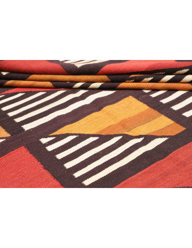 Tappeto Kilim Vintage Persia 301x446 Arancione