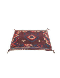 Rug Kilim Vintage Persia 108x123 Burgundy Red 2