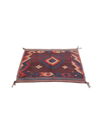 Tappeto Kilim Vintage Persia 108x123 Bordeaux R