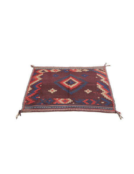 Tappeto Kilim Vintage Persia 108x123 Bordeaux R