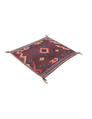Rug Kilim Vintage Persia 108x123 Burgundy Red