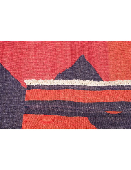 Tappeto Kilim Vintage Persia 109x301 Rosso Cora