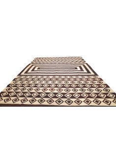 Rug Kilim Vintage Persia 333x430 Dark Brown Cre 2