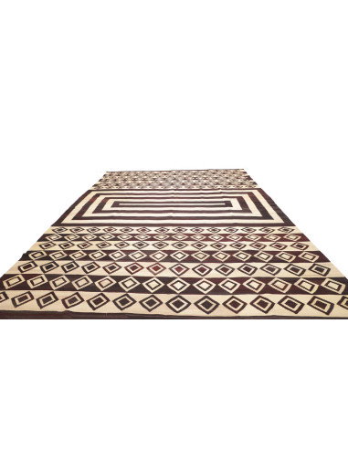 Tappeto Kilim Vintage Persia 333x430 Marrone Sc