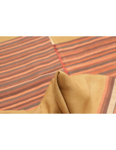 Tappeto Kilim Vintage Persia 80x200 Giallo Ocra