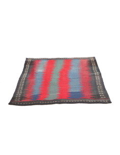 Tappeto Kilim Vintage Persia 113x107 Rosso Blu 2