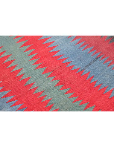 Rug Kilim Vintage Persia 113x107 Red Blue