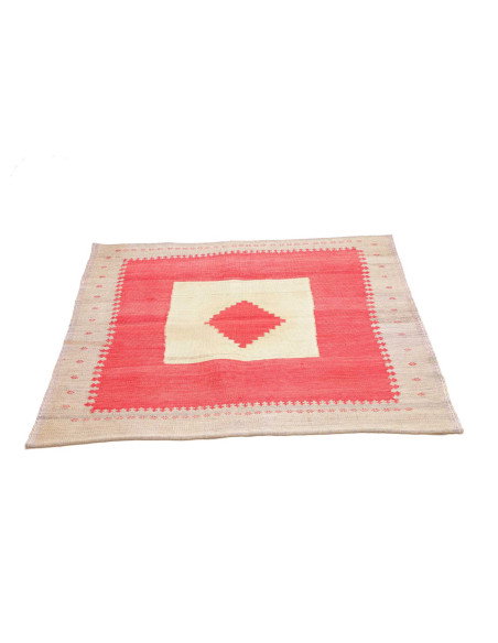Tappeto Kilim Vintage Persia 107x99 Corallo Cre