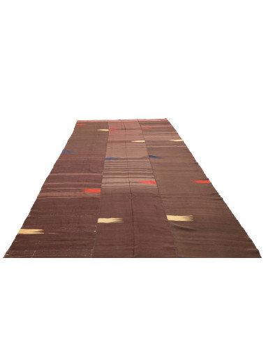 Rug Kilim Vintage Persia 203x400 Brown Red