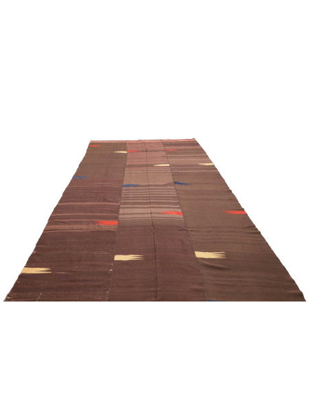 Rug Kilim Vintage Persia 203x400 Brown Red