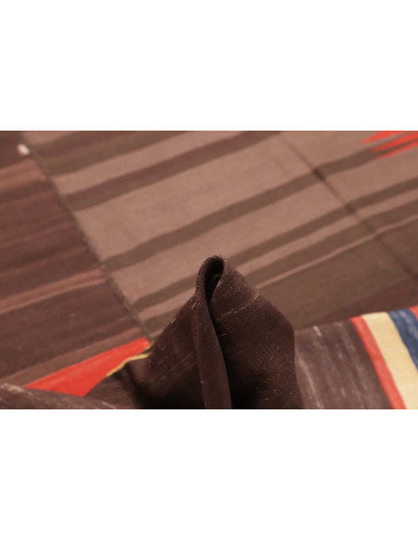 Rug Kilim Vintage Persia 203x400 Brown Red
