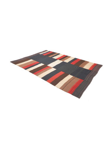 Rug Kilim Vintage Persia 188x274 Navy Blue Crea
