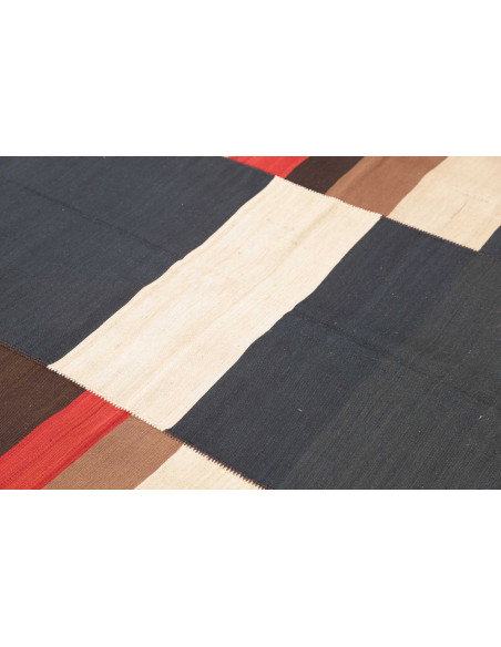 Rug Kilim Vintage Persia 188x274 Navy Blue Crea