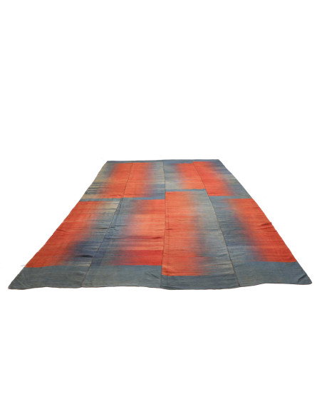 Rug Kilim Vintage Persia 260x387 Blue Terracott