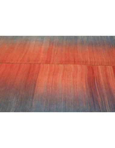 Rug Kilim Vintage Persia 260x387 Blue Terracott