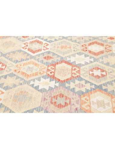 Rug Killim 201x292 Light Blue Peach