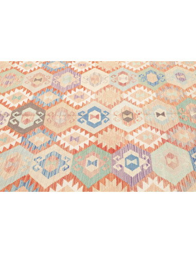 Rug Killim 211x300 Pastel Tones On A Cream Base