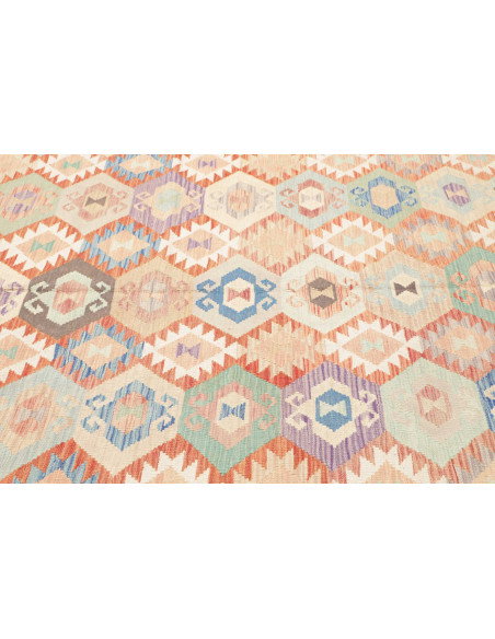 Rug Killim 211x300 Pastel Tones On A Cream Base