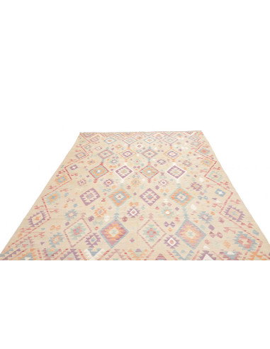 Rug Killim 204x302 Light Beige With Pastel Acce