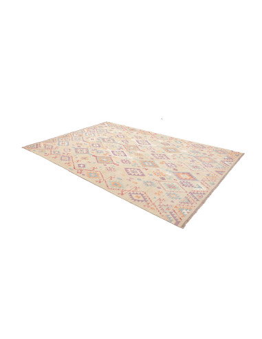 Rug Killim 204x302 Light Beige With Pastel Acce