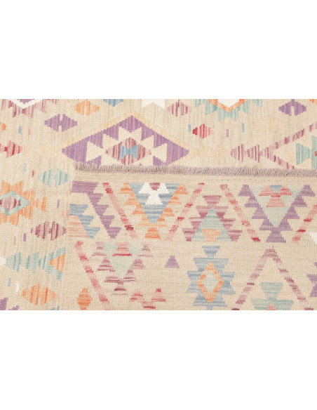 Rug Killim 204x302 Light Beige With Pastel Acce