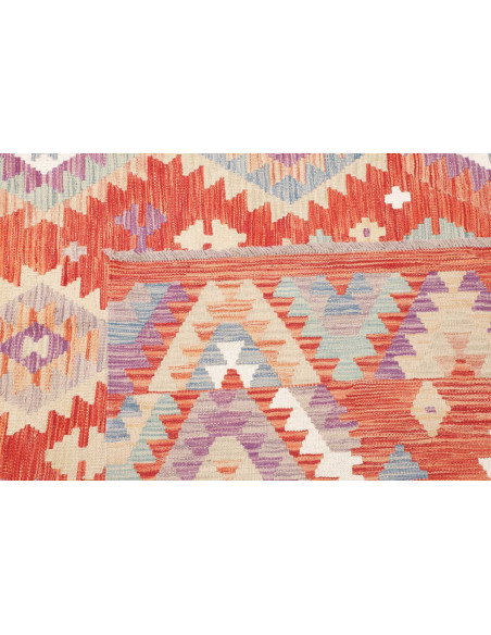 Rug Killim 209x290 Terracotta Dusty Blue