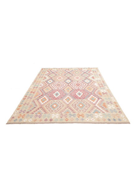 Tappeto Killim Afgahnistan 183x245 Beige Multic