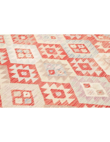 Rug Killim 177x236 Coral Red Cream