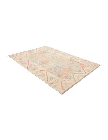 Rug Killim 177x246 Ivory With Pastel Accents (l