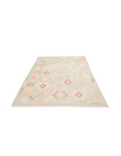 Rug Killim 174x255 Sky Blue Light Terracotta 2
