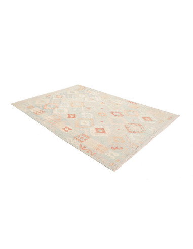 Rug Killim 174x255 Sky Blue Light Terracotta