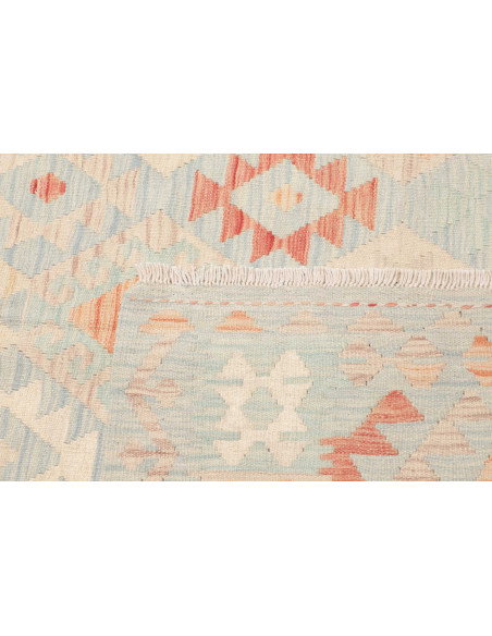 Rug Killim 174x255 Sky Blue Light Terracotta