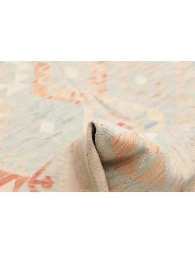 Rug Killim 174x255 Sky Blue Light Terracotta