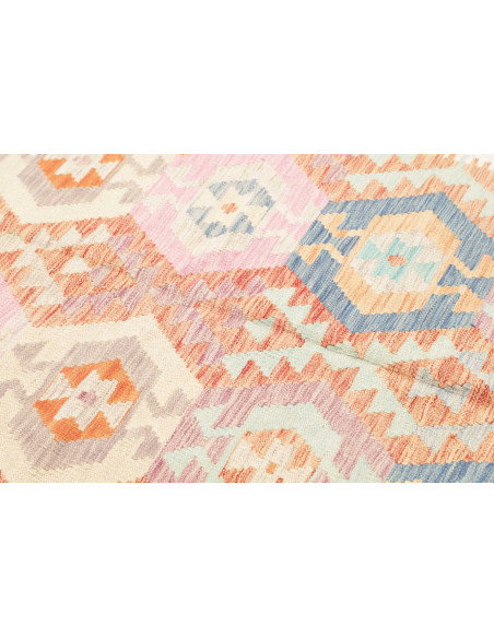 Rug Killim 157x201 Ivory Pastel (light Blue