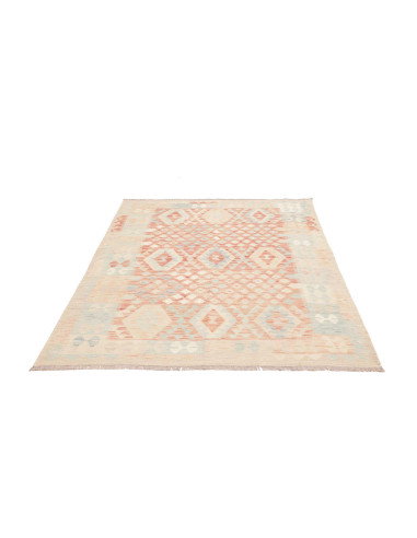 Rug Killim 148x192 Off-white Terracotta