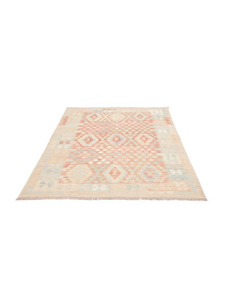 Rug Killim 148x192 Off-white Terracotta